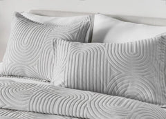 BedGear Performance Duvet Set, King - Grey/Racetrack