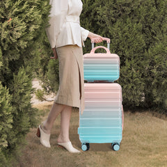 14"/20" 2-Pcs PC Spinner Wheel Carry On Luggage Set