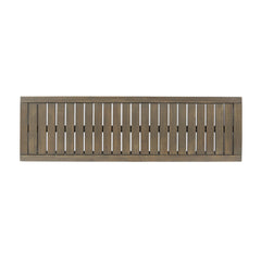 JECO Industrial Wood and Metal Outdoor Bench