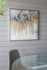 Nautilus Nightfall™ — Hand-Stretched Abstract Canvas Wall Art