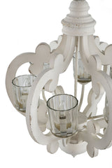 Farmhouse 6-Light Wood Chandelier Pendant Light Fixture
