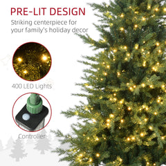 6ft Tall Prelit Artificial Christmas Tree with 8 Light Modes
