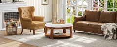 Modern Large Round Ottoman Coffee Table