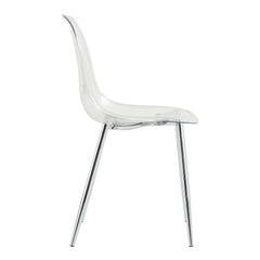Modern Minimalist Transparent Dining Chair - 6-Piece Set