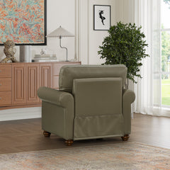 Elegant Leather Accent Chair