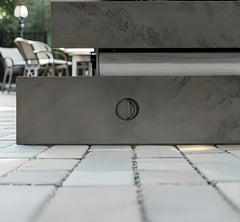 Outdoor Firepit Table 48 x 24 Inch Rectangle Fire Pit Table