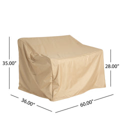 Shield Outdoor Loveseat Sofa Cover Beige
