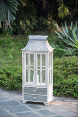 Wooden Candle Lantern Decorative, Hurricane Lantern Holder