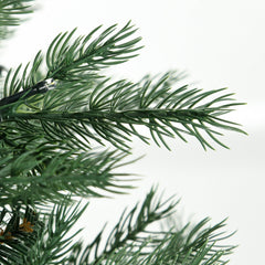6ft Tall Prelit Artificial Christmas Tree with 8 Light Modes