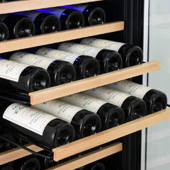 Edgestar 24-Inch Wide 151 Bottle Capacity Freestanding Single Zone Wine Cooler With Even Cooling Technology (SAK30756)