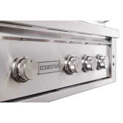 Edgestar 60K BTU 30-Inch Natural Gas Built-In Grill With Lighted Grill Area And Double Access Doors (SAK82568)
