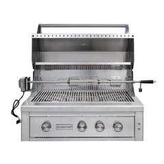 Edgestar 89K BTU 36-Inch Natural Gas Freestanding Grill Cart With Lighting Knobs & Rotisserie (SAK12573)