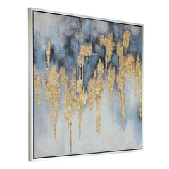 Nautilus Nightfall™ — Hand-Stretched Abstract Canvas Wall Art