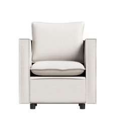 Modern Gray Single Sofa Chair