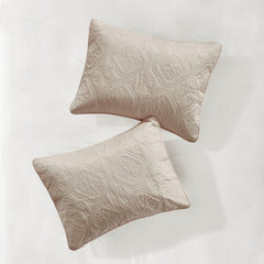 3 Piece Reversible Bedspread Set Khaki Full/Queen