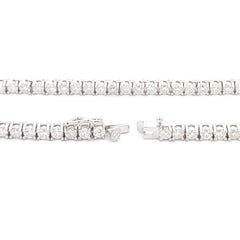 6.85ct Moissanite Tennis Necklace Sterling Silver