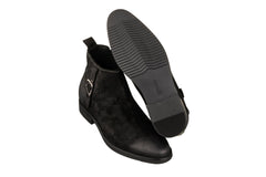 TOTO - K92081 - 3 Inches Taller (Nubuck Black) - Chelsea Ankle Boots