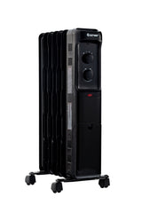 1500W Oil Filled Portable Radiator Space Heater with Adjustable Thermostat