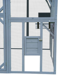 Alora Extra Large Outdoor Cat Kitten Playpen House With Platforms, And Waterproof Cover (SAK55092)