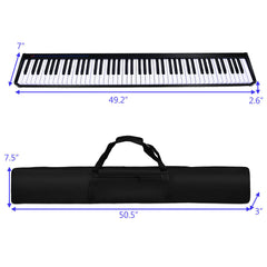 88-Key Portable Electronic Piano with Voice Function