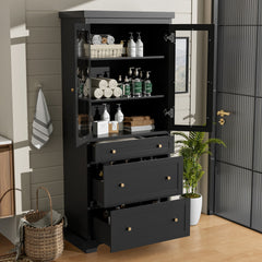 Modern Freestanding Tall Bathroom Cabinet