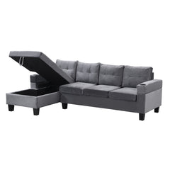 Modern Sectional Sofa Set with L Shape Chaise Lounge