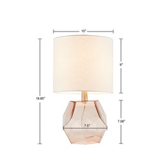 Bella Geometric Glass Table Lamp