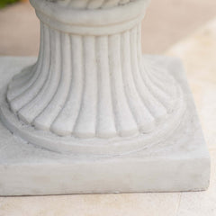 26.5' H Classic Antique White Italian MGO Urn Planter