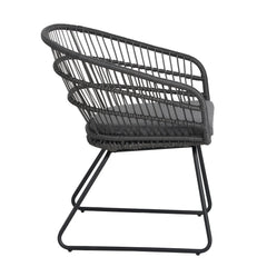 7-Piece Outdoor Wicker Dining Set for 6