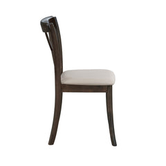 Wooden X Back Dining Chairs Set of 2 - Brown