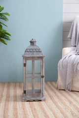 Wooden Candle Lantern Decorative, Hurricane Lantern Holder Decor