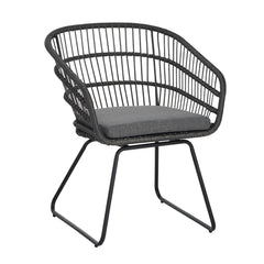 7-Piece Outdoor Wicker Dining Set for 6