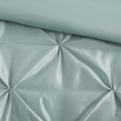 7 Piece Tufted Comforter Set Seafoam Queen