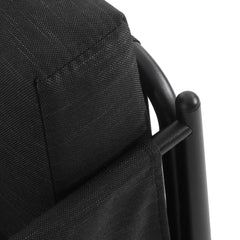 Dawson Outdoor Patio 2pcs Black Aluminum Club Chair Set with Water-Resistant Cushions