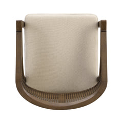 Wooden Frame Counter Stool with Rattan Back - Set of 2