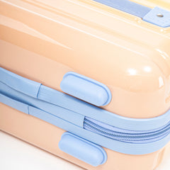 14'/20' 2-Piece PC Spinner Wheel Luggage Set in Gradient Blue and Yellow