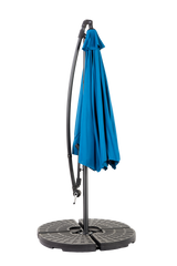 10ft Offset Hanging Market Patio Umbrella with Easy Tilt Adjustment