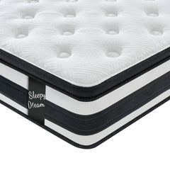 12 Inch Queen Size Hybrid Mattress with Memory Foam and Pocket Springs