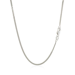 10k White Gold Gourmette Chain 1.5mm