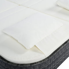 TREXM Outdoor Daybed with Adjustable Backrest