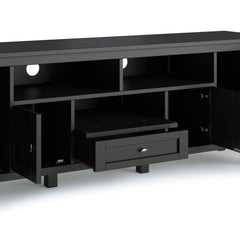 Warm Shaker 72' TV Media Stand - Black