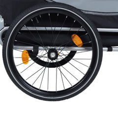 Large Folding Bike Trailer for Dogs – 66LB Capacity All-Terrain Pet Carrier