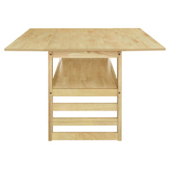 TOPMAX Modern 5-Piece Extendable Wood Dining Table Set