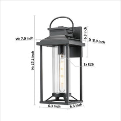 Outdoor Porch Lights Textured Black Exterior Lighting Fixtures Wall Mount