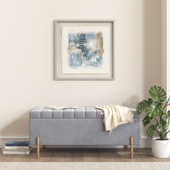 Ashlar Serenity™ — Hand-Painted Abstract Framed Glass Wall Art