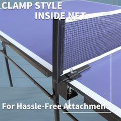 8FT Foldable Midsize Table Tennis Table Set