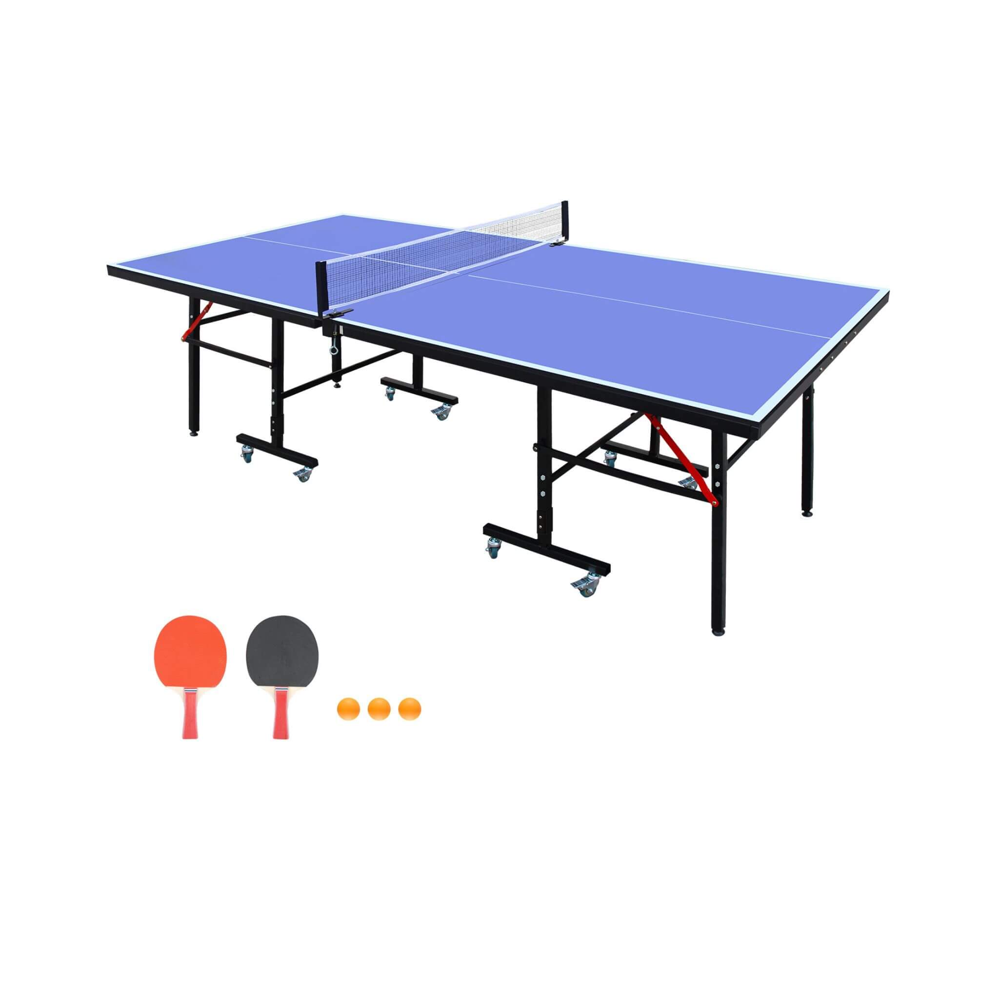 8FT Foldable Midsize Table Tennis Table Set