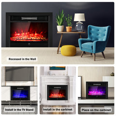 28.5" Recessed Electric Fireplace