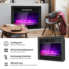 28.5" Recessed Electric Fireplace
