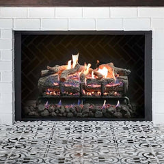 Grand Canyon Lava Front View Variable Electronic Ignition Natural Gas Vented Burner (SAK92647)